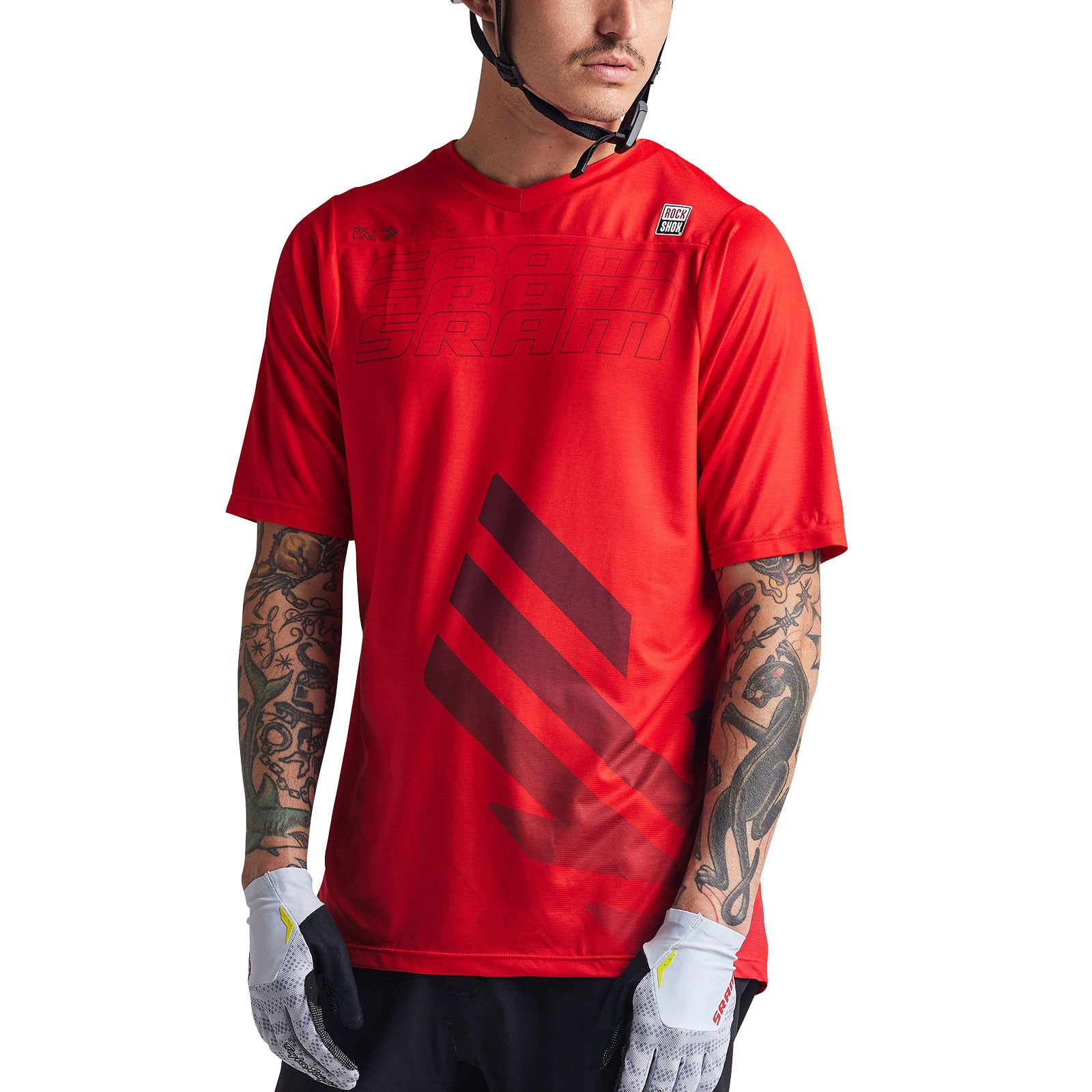 Skyline SS Jersey SRAM Eagle One Fiery Red - Image 7