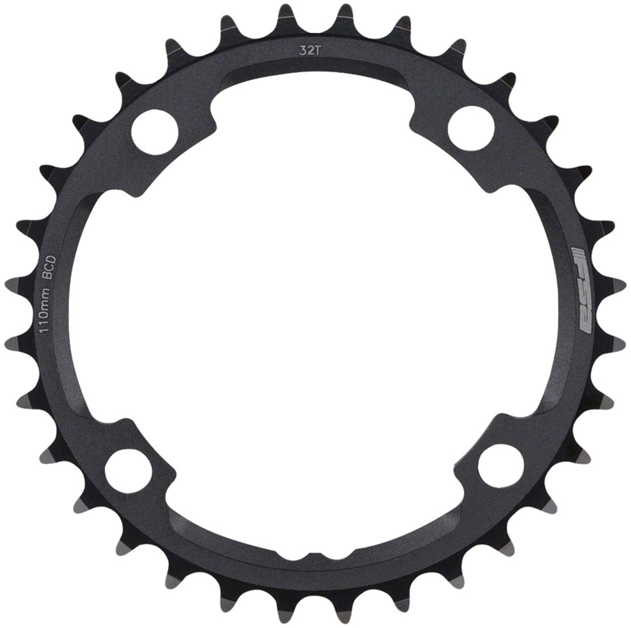 Full Speed Ahead Gossamer Pro ABS Road Chainring - 32t Inner Ring 110mm BCD 4-Bolt Aluminum N10/N11 BLK
