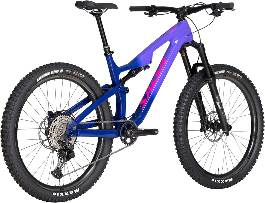 Salsa Rustler Carbon XT Bike - 27.5", Carbon, Purple Fade - Image 3