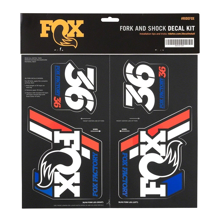 Fox Shox Heritage Decal Kit variant 4