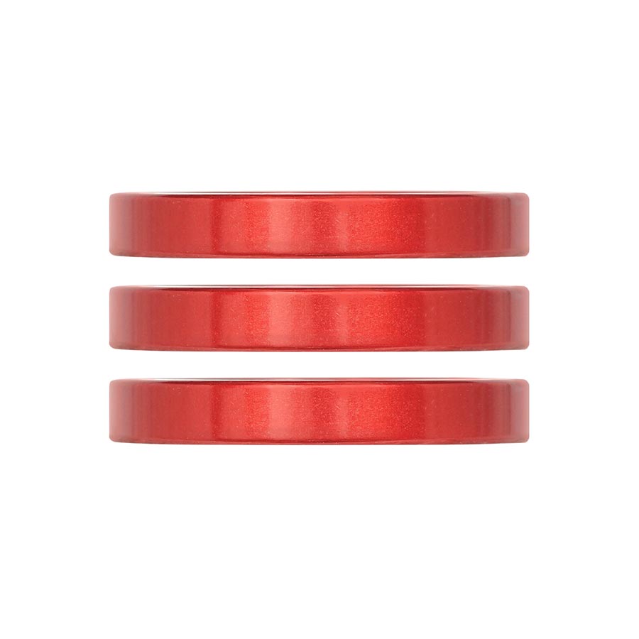 Industry Nine iRiX Headset Spacer 1-1/8'' Height: 5mm Aluminum Red 3pcs