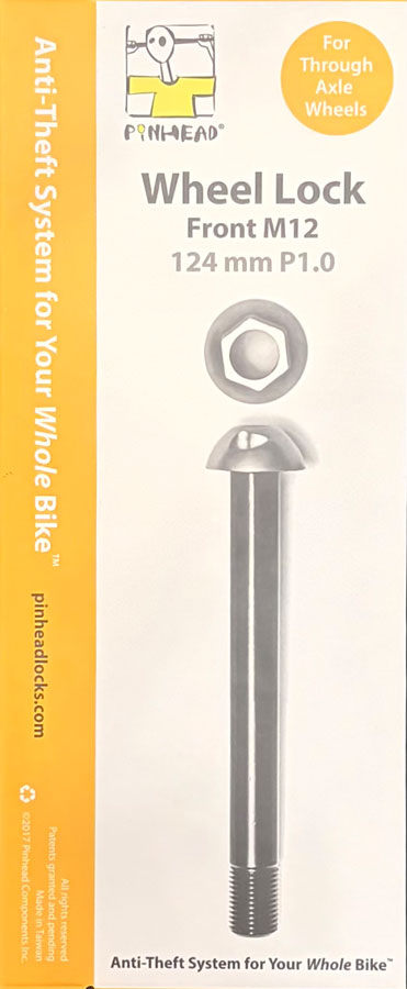 Pinhead Thru-Axle Wheel Lock Front - M12 x 124 x P1.0