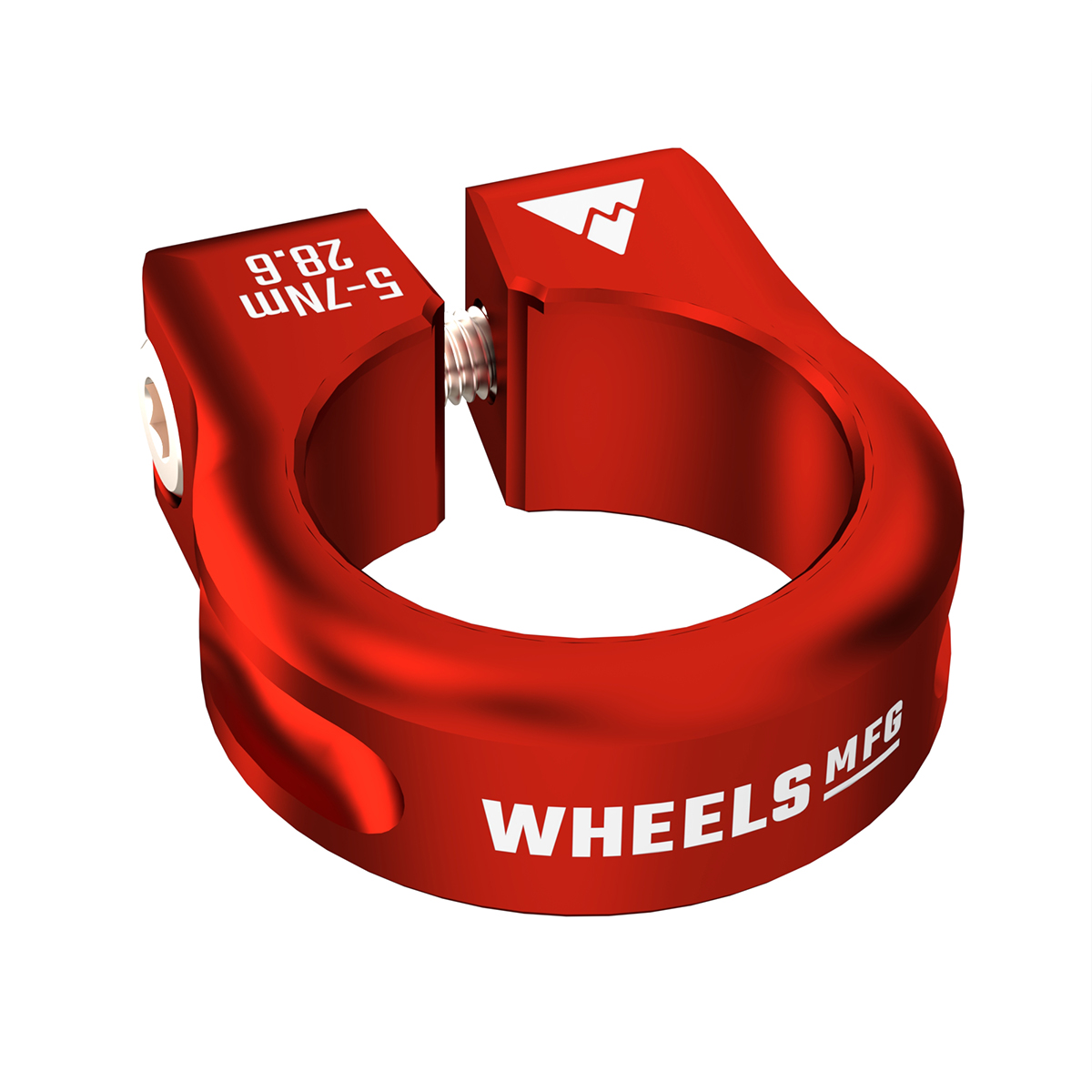 Wheels Mfg Bolt-On Seatpost Collar 29.8mm Red