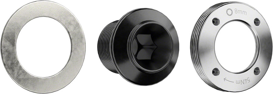 SRAM XX/XX SL Eagle T-Type Crank Arm Self-Extracting Bolt Kit - M18 / M30 Silver D1