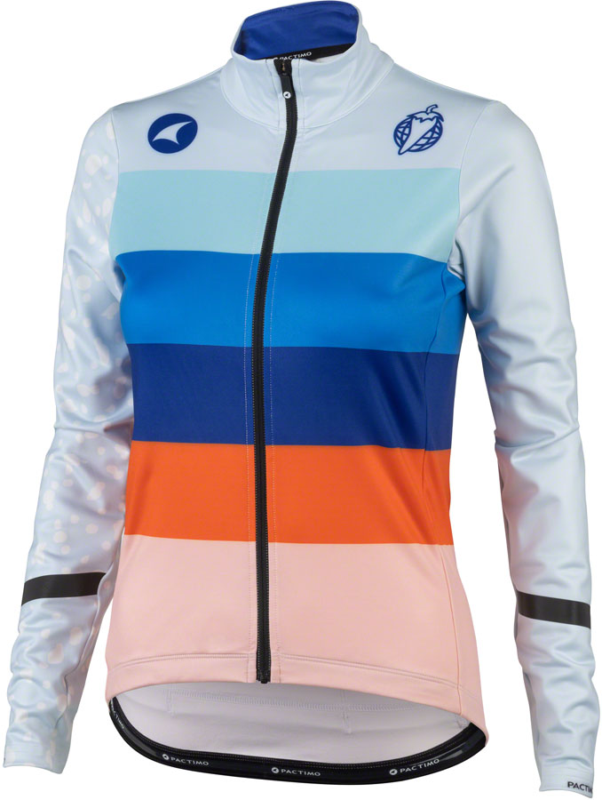 Salsa Arctica Women's Long Sleeve Jersey - Light Blue w/Stripes Medium Salsa Arctica Women's Long Sleeve Jersey - Light Blue w/Stripes Medium