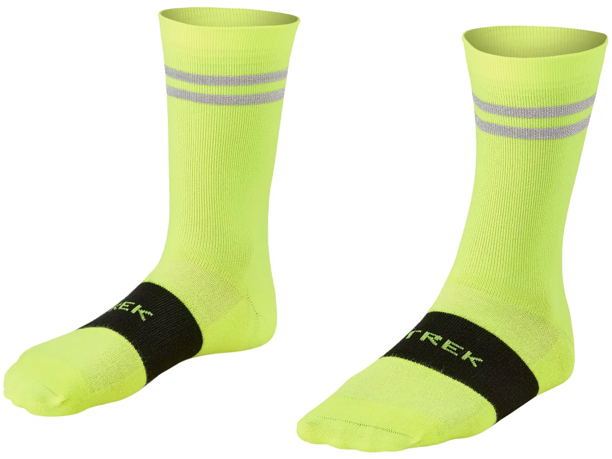 Sock Trek Race Reflective Crew MD (39-41) Radioactive Yellow