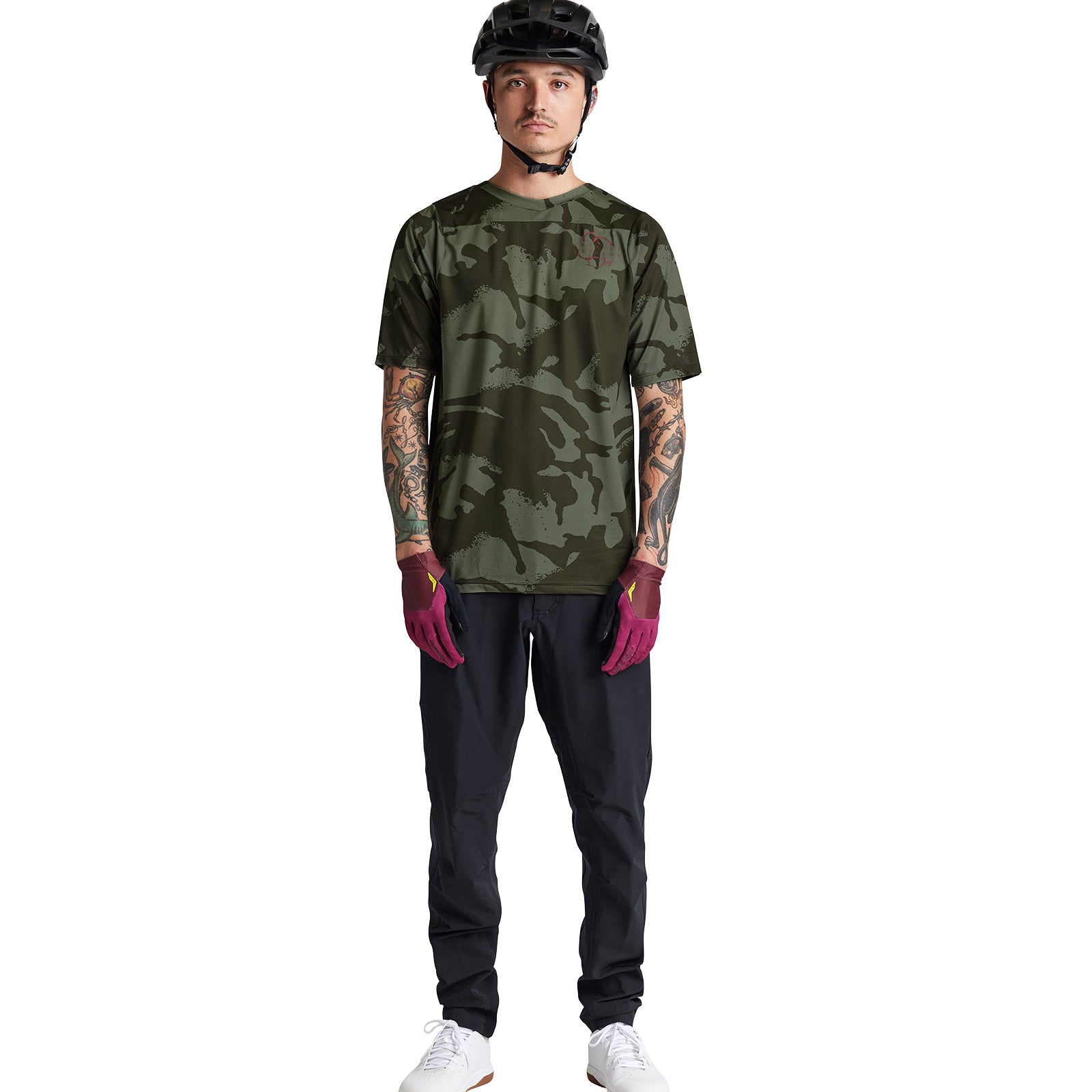 Skyline SS Jersey Shadow Camo Olive - Image 5