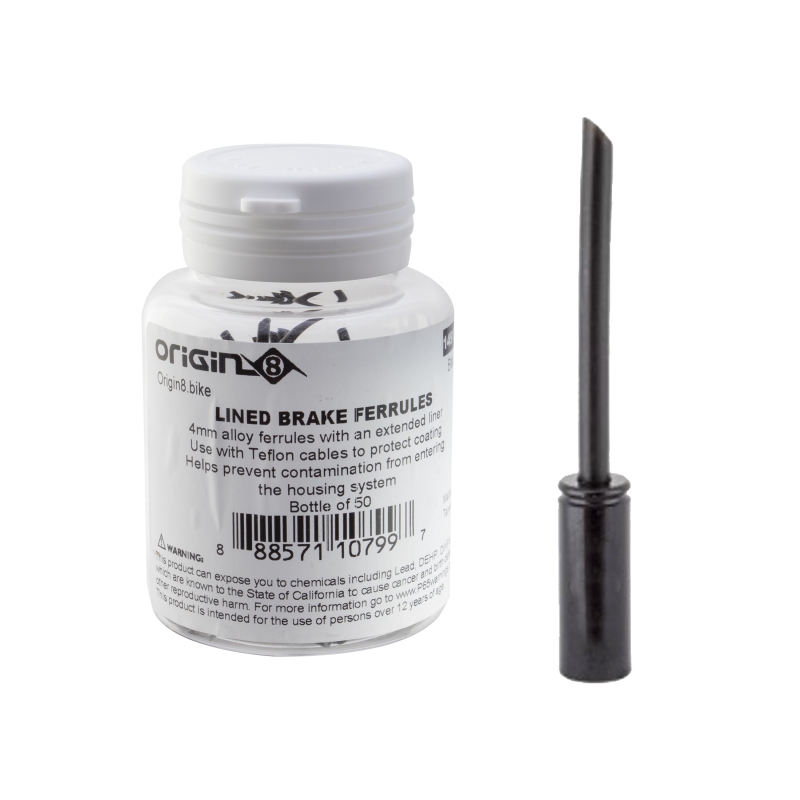 Origin8 Lined Gear Ferrules Gear 4mm Black