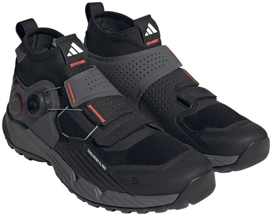 Five Ten Trailcross Pro Mountain Clipless Shoes - Men's, Gray Five/Core Black/Red