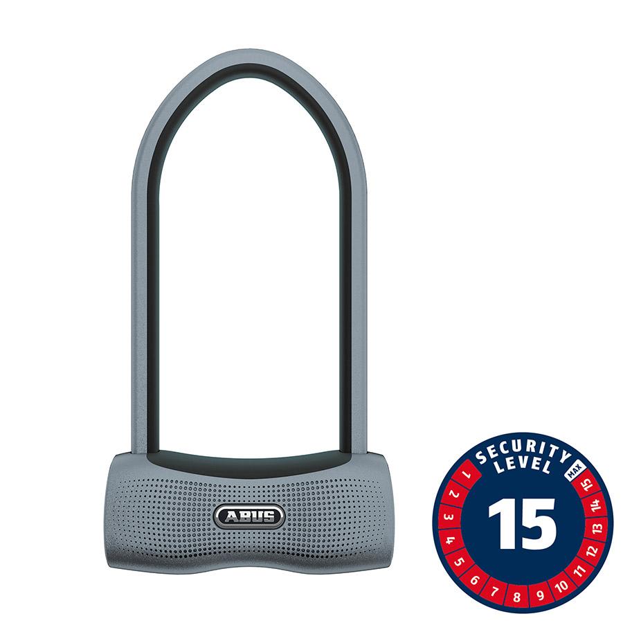 Abus 770A SmartX U-Lock Smart 160x300mm 6.3''x11.8'' Thickness in mm: 13mm Black KF Bracket Abus 770A SmartX U-Lock Smart 160x300mm 6.3''x11.8'' Thickness in mm: 13mm Black KF Bracket