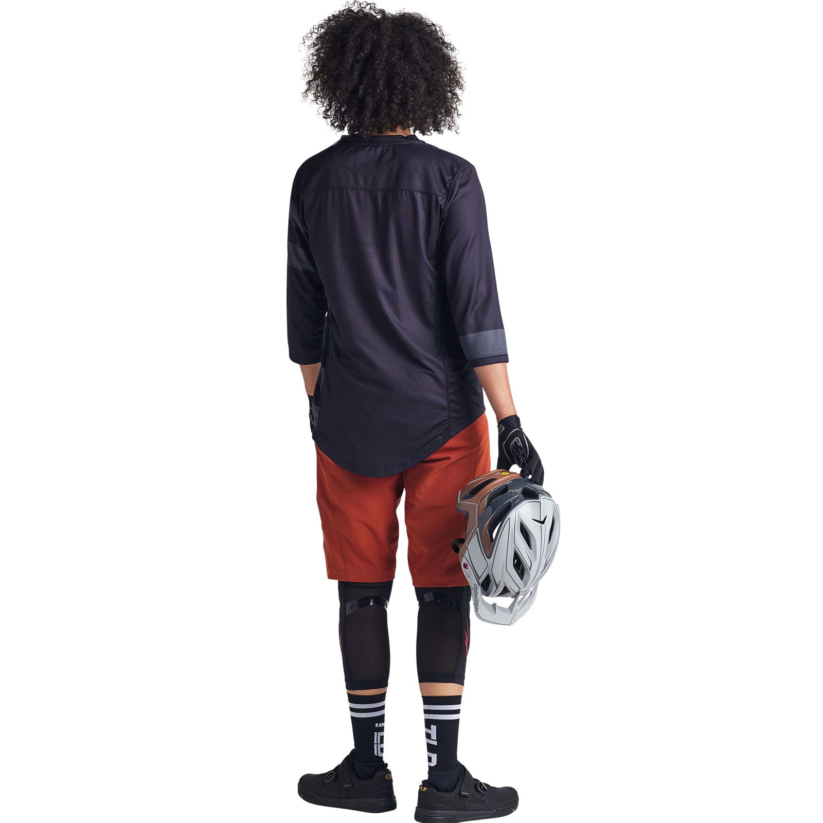 Womens Mischief Jersey Split Stripe Black - Image 10