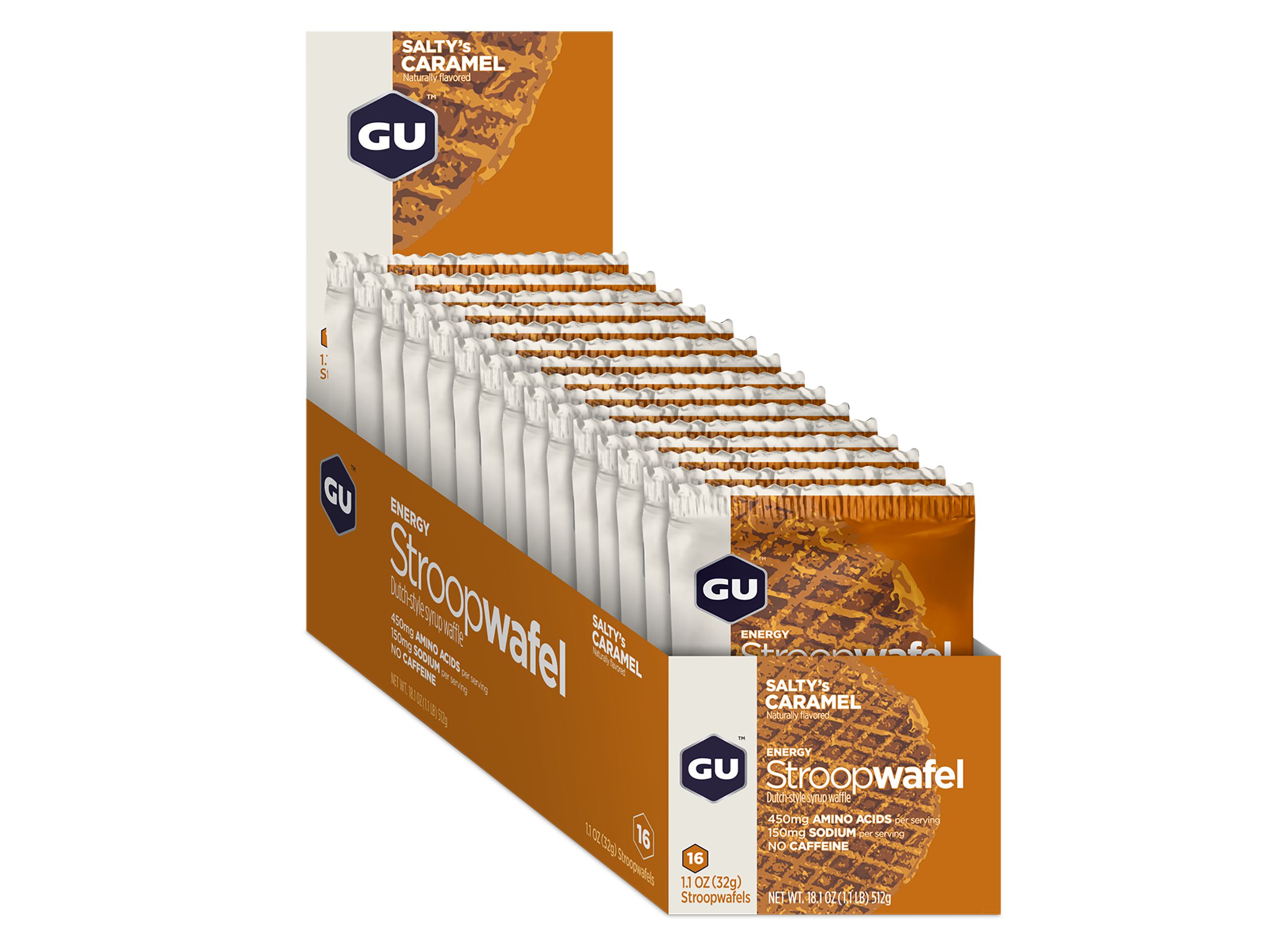Supplement GU Stroopwafel Salty's Caramel 16 Pack/Box