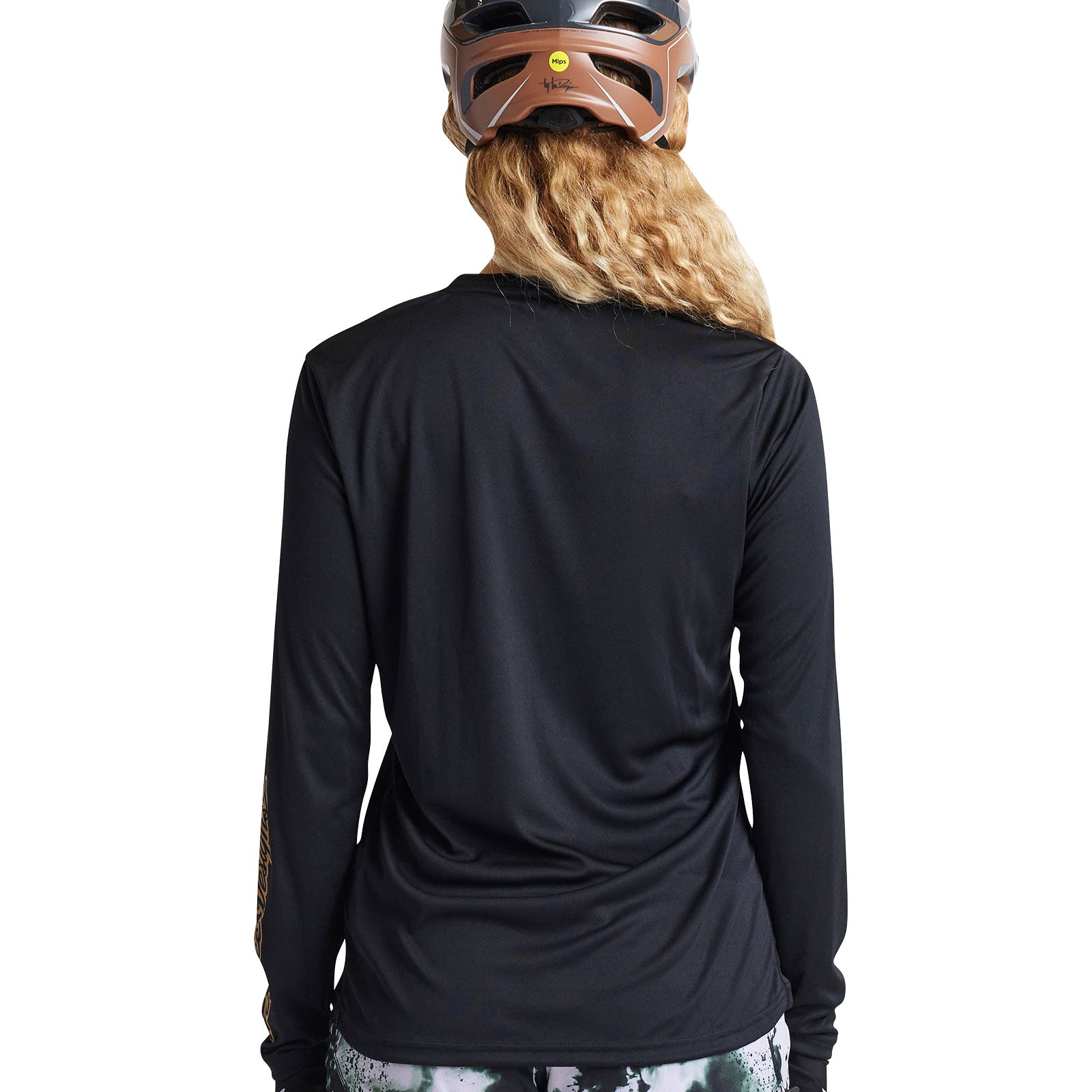 Womens Lilium LS Jersey Solid Black - Image 6