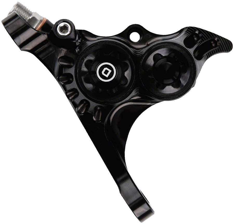 Hope RX4+ Disc Brake Caliper - Flat Mount Front +20 DOT Black Hope RX4+ Disc Brake Caliper - Flat Mount Front +20 DOT Black