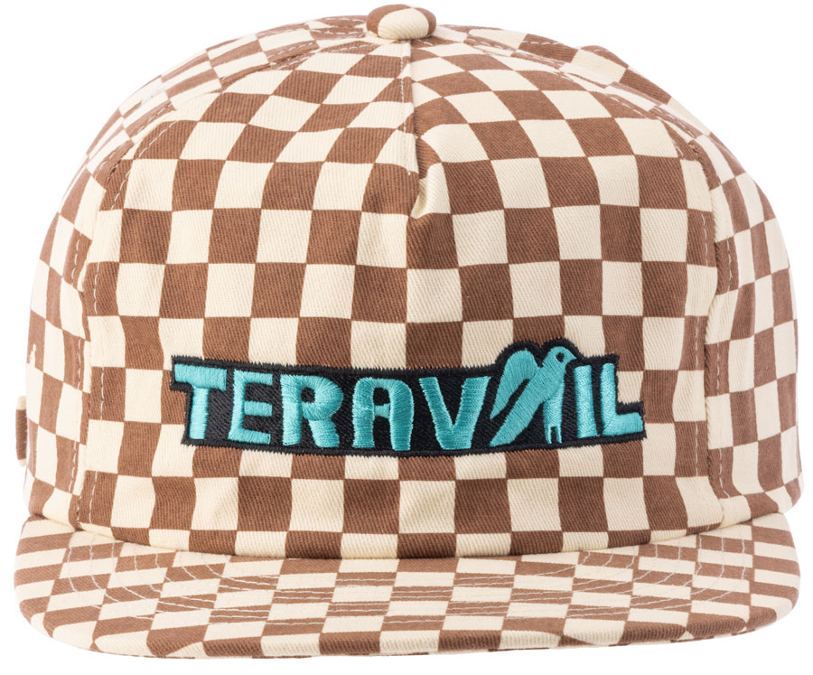 Teravail Artist Series: Joshua Noom Trip Hat - Rust Checkerboard One Size