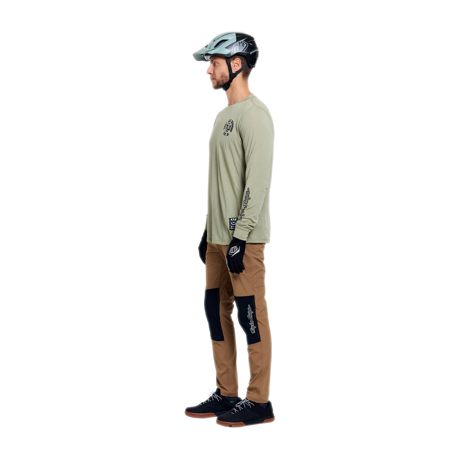 Skyline Ride LS Tee Stamps Sage - Image 10