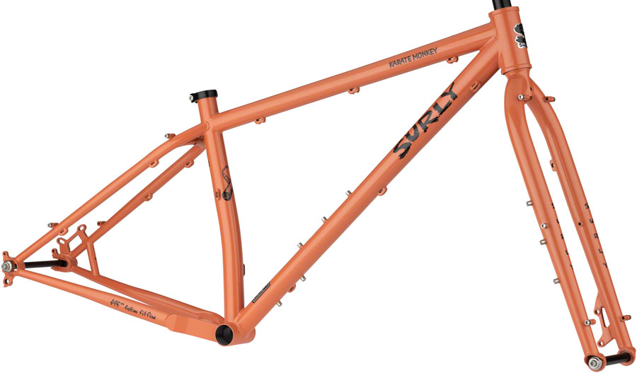 Surly Karate Monkey Frameset - 27.5", Steel, Peach Salmon Sundae Surly Karate Monkey Frameset - 27.5", Steel, Peach Salmon Sundae