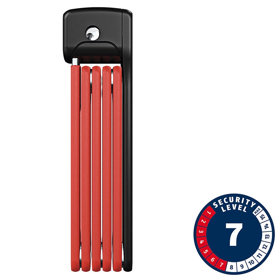 Abus Bordo Lite 6055 Folding Lock Key 5mm 85cm 2.8' Red Abus Bordo Lite 6055 Folding Lock Key 5mm 85cm 2.8' Red