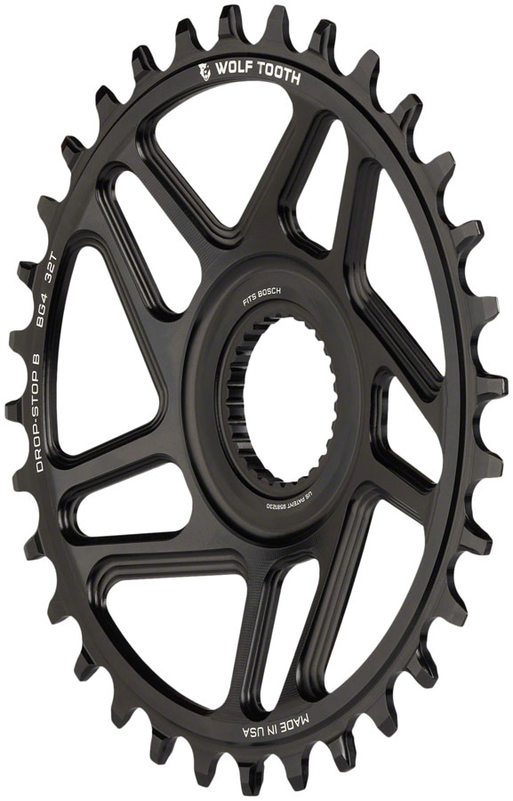 Wolf Tooth Bosch Gen 4 Direct Mount Chainring - Drop-Stop Black - Image 2