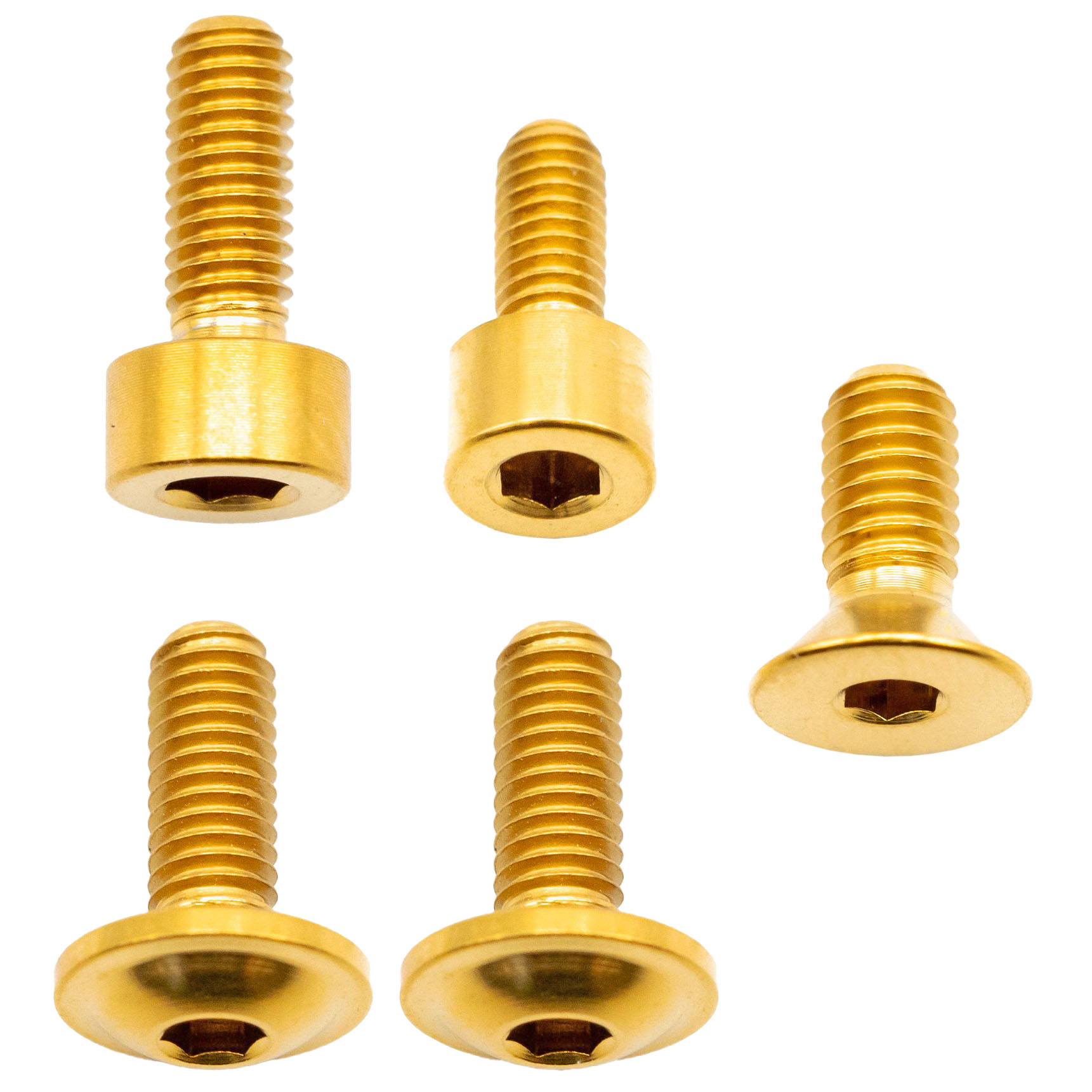 Better Bolts Fox 36 Fork Ti Bolt Kit 2016-2020 Grip Gold 5/Count