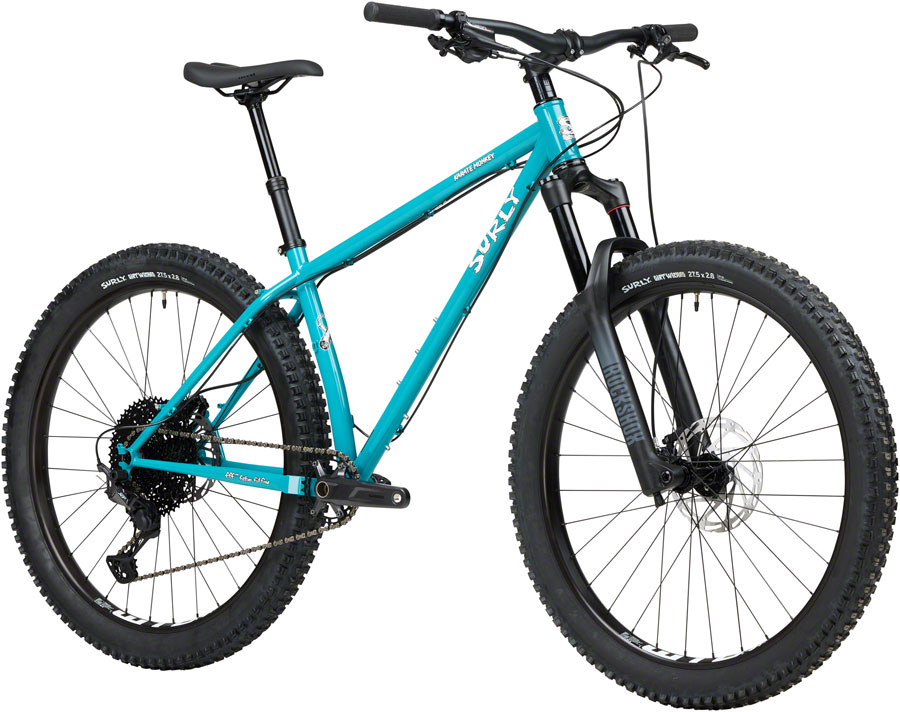 Surly Karate Monkey Front Suspension Bike - 27.5", Steel, Lost at Sea Blue - Image 2