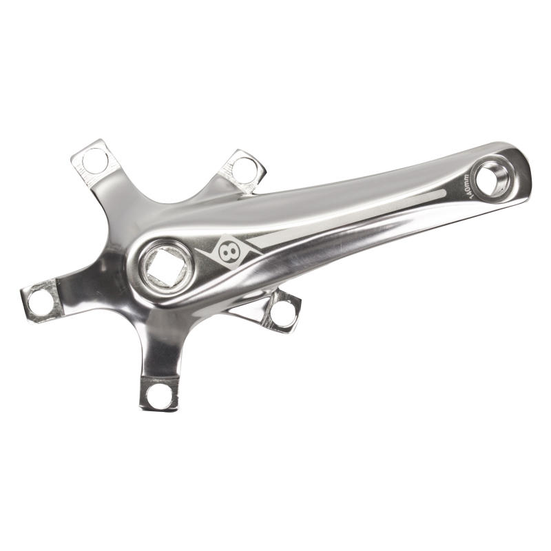 Origin8 Alloy Crank Set 150mm 107 SQR JIS crankset silver Origin8 Alloy Crank Set 150mm 107 SQR JIS crankset silver