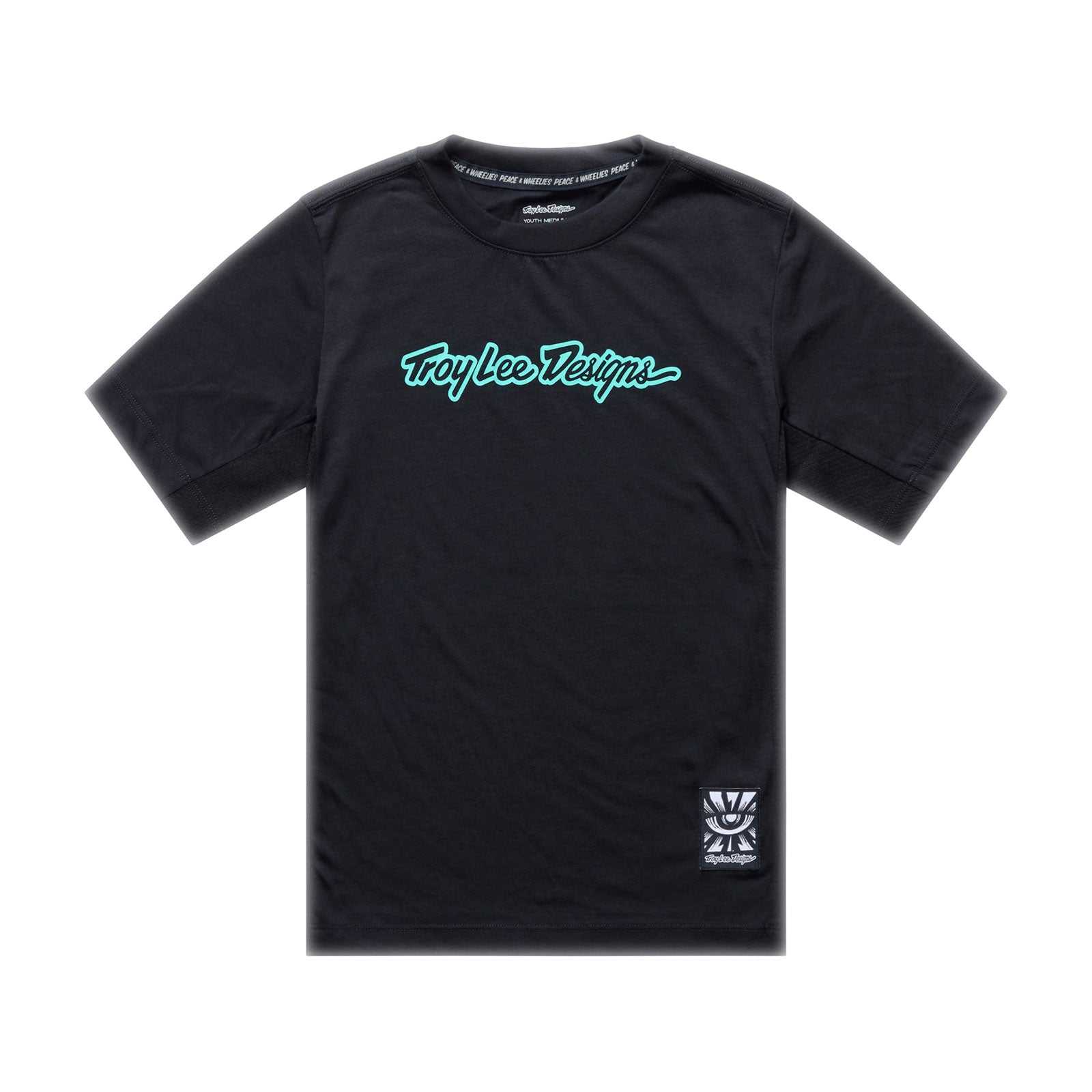 Youth Skyline Ride SS Tee Signature Black / Real Teal Youth Skyline Ride SS Tee Signature Black / Real Teal