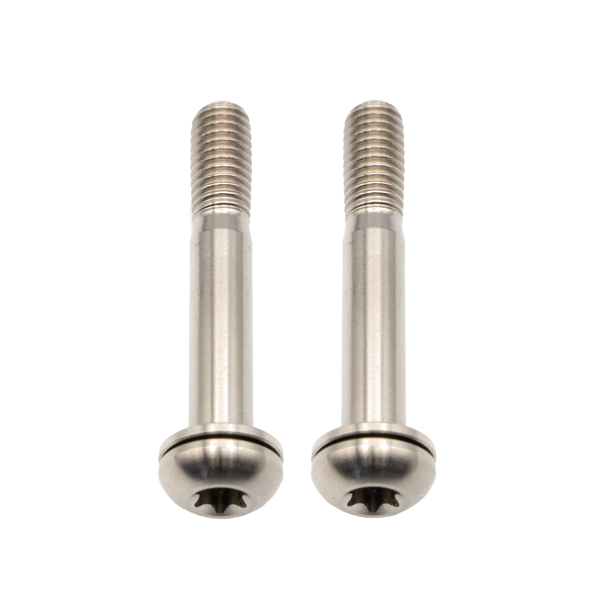 Better Bolts Titanium Flat Mount Bolt Kit 32mm Silver 2/Count