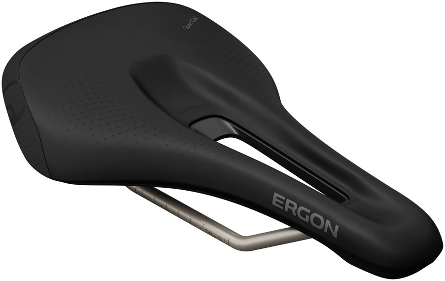 Ergon SMS Sport Gel Saddle - TiNox SL Black Men's Small/Medium Ergon SMS Sport Gel Saddle - TiNox SL Black Men's Small/Medium