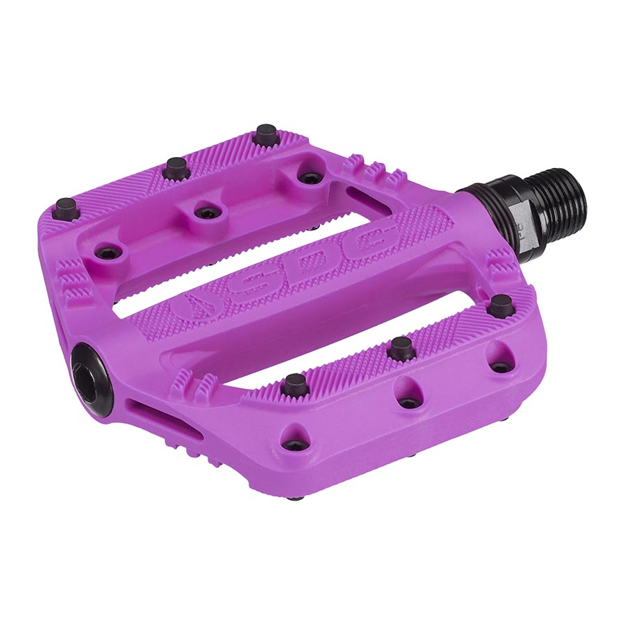 SDG Components Slater Platform Pedals Body: Nylon Spindle: Cr-Mo 9/16'' Purple Pair