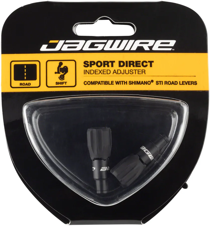 Jagwire Sport 4mm Direct Rocket II Cable Tension Adjusters Pair Black Jagwire Sport 4mm Direct Rocket II Cable Tension Adjusters Pair Black