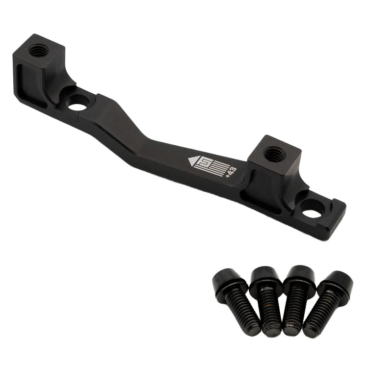 Freedom Coast Post Mount Brake Adapter 160/180mm+43 Black
