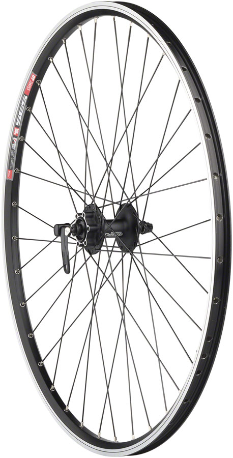 Quality Wheels TK535/Deore Front Wheel - 700 QR x 100mm 6-Bolt Rim Brake BLK Clincher 36H