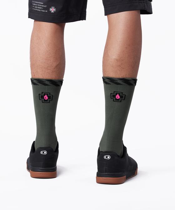 Technical Riders Socks - Green - Image 3