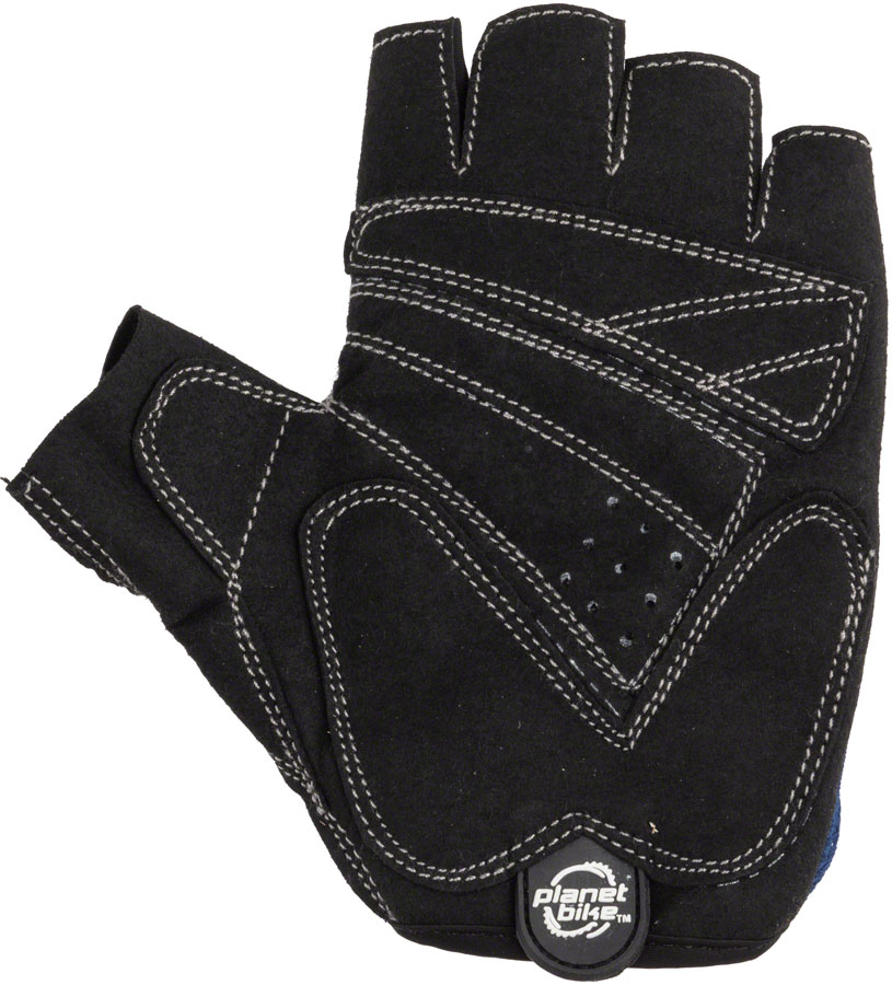 Planet Bike Aries Gloves - Black/Blue Short Finger - Image 4