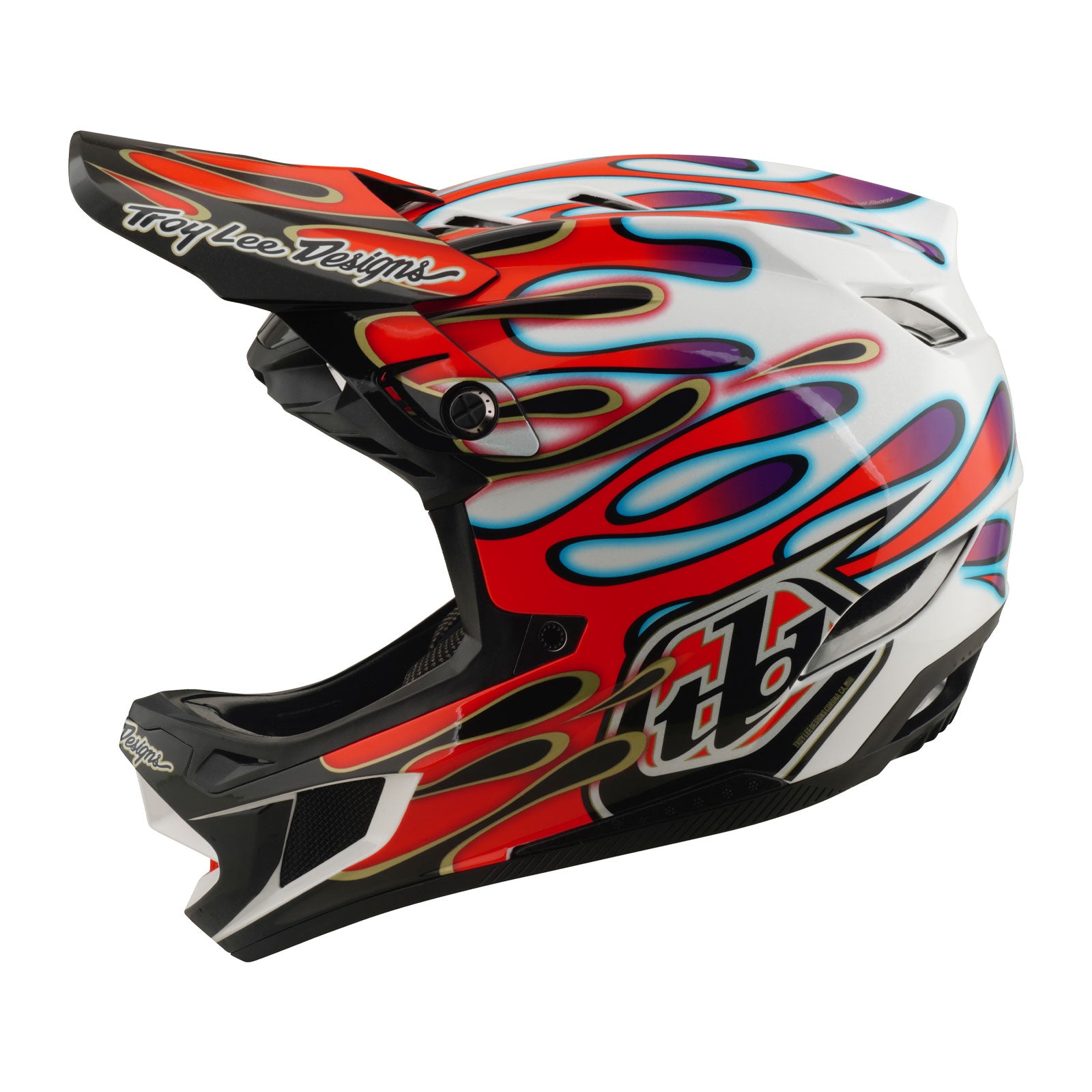 D4 Composite Helmet Overspray White / Red D4 Composite Helmet Overspray White / Red