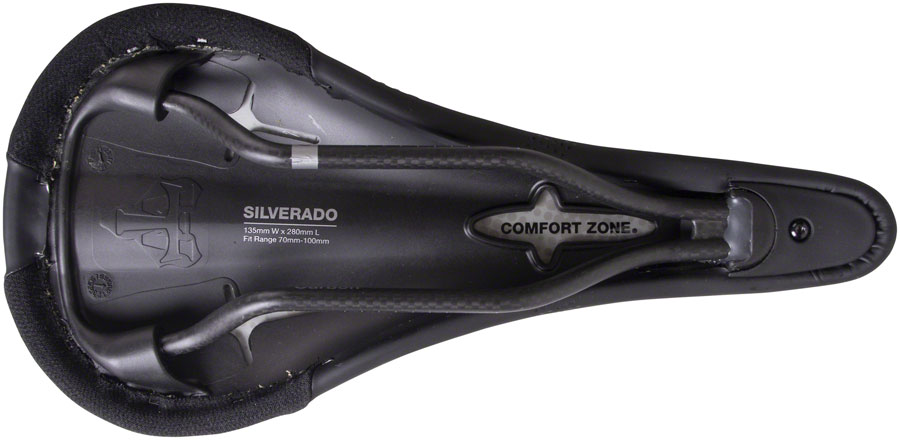 WTB Silverado Saddle - Microfiber Black 280mmx135mm - Image 4