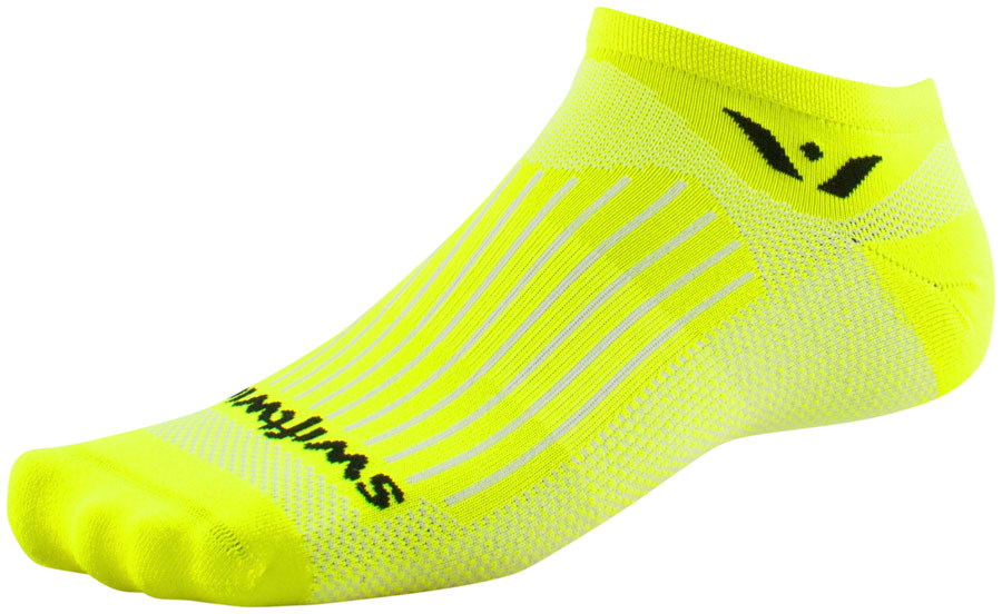 Swiftwick Aspire Zero Socks - No Show Hi Viz Yellow Small