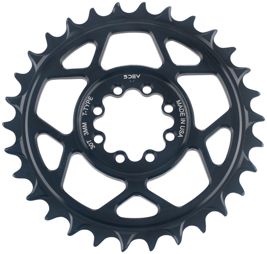 5Dev T-Type 8-Bolt Chainrings - 3mm Offset - Image 2