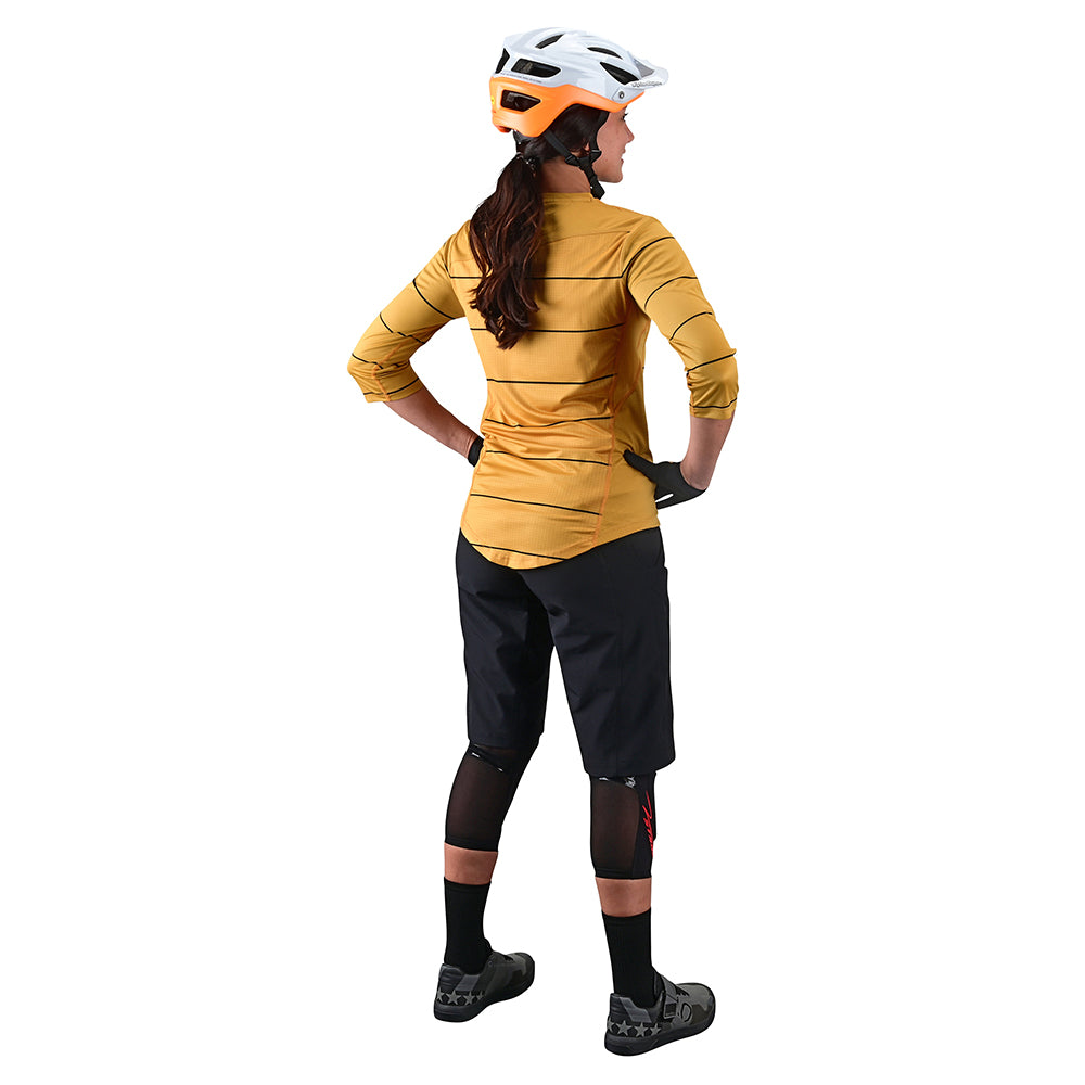 Womens Mischief Jersey Pinstripe Honey - Image 4