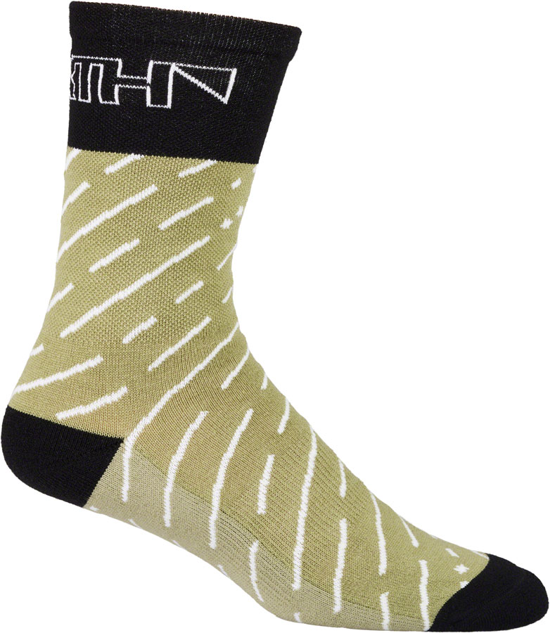 45NRTH Snow Band Midweight Wool Sock - Sage/Rosin - Image 3