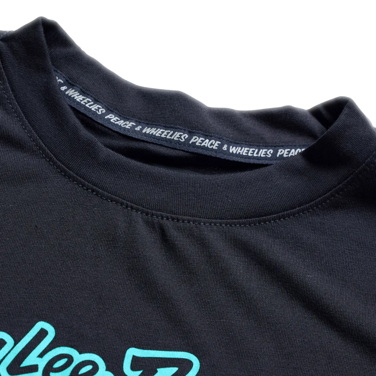Youth Skyline Ride SS Tee Signature Black / Real Teal - Image 4