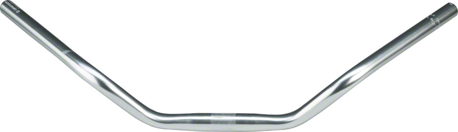 MSW 25.4 Urban Cruiser Bar 600mm Wide 70mm Rise 50 degree Sweep Silver