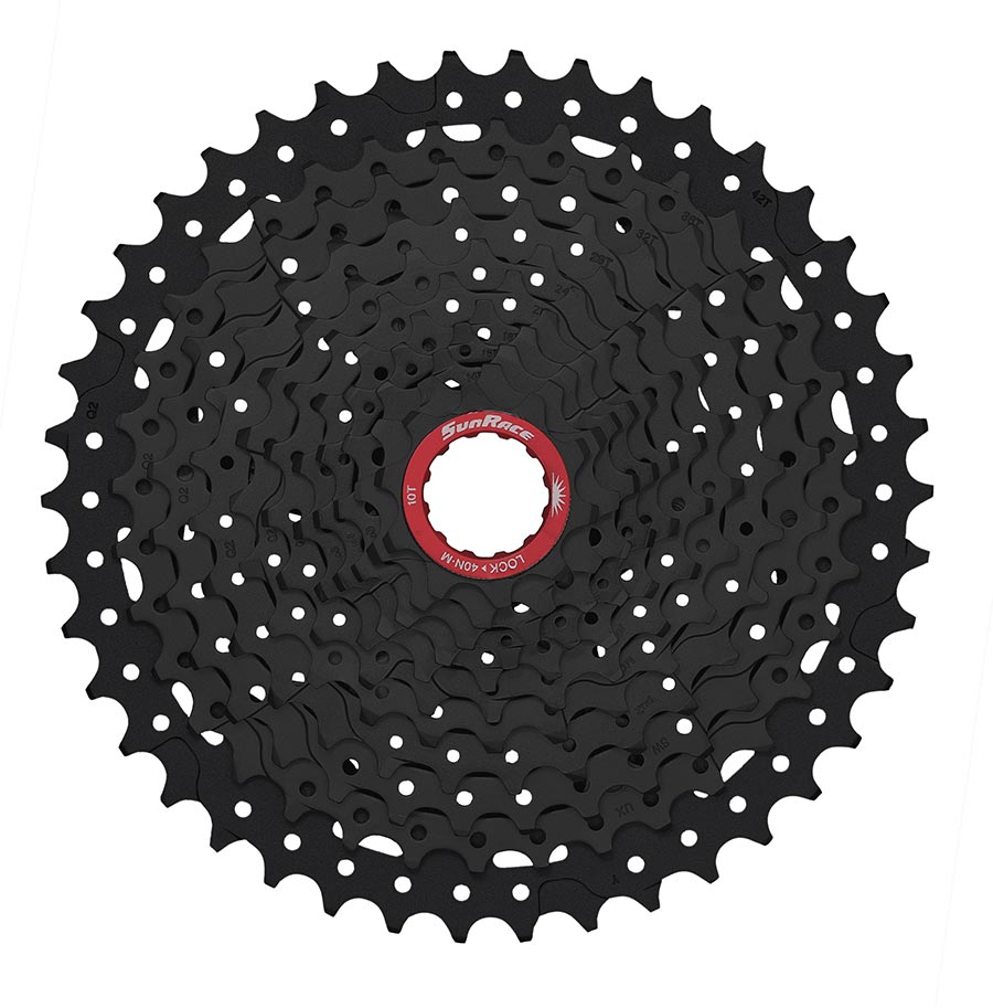 Sunrace CSMSX9X ETY Cassette Blast Chrome Plated Speed: 11 10-42T Sunrace CSMSX9X ETY Cassette Blast Chrome Plated Speed: 11 10-42T