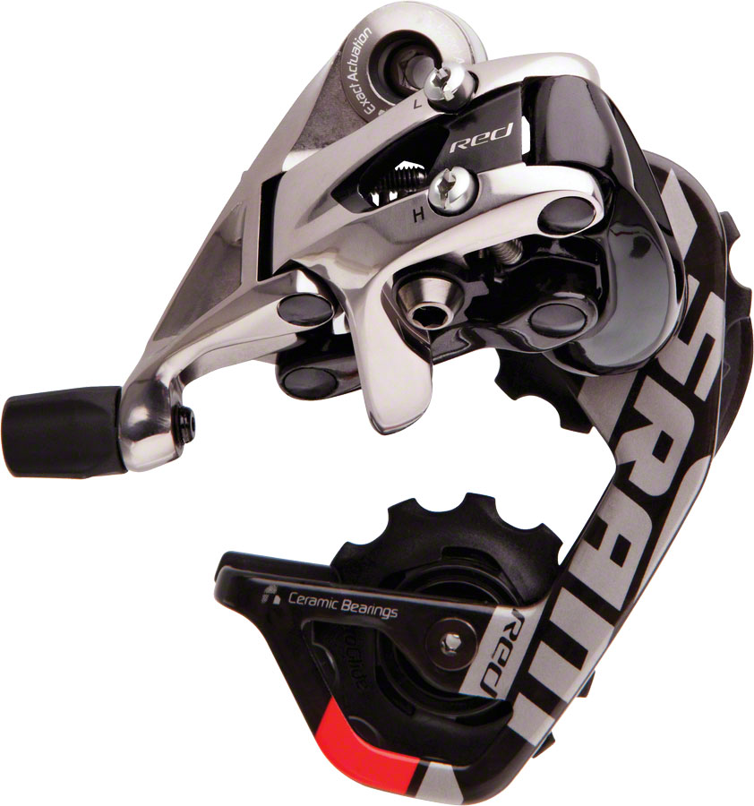 SRAM Red WiFli Rear Derailleur - 10 Speed, Black/Silver