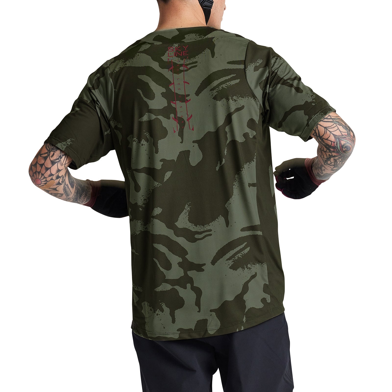 Skyline SS Jersey Shadow Camo Olive - Image 9