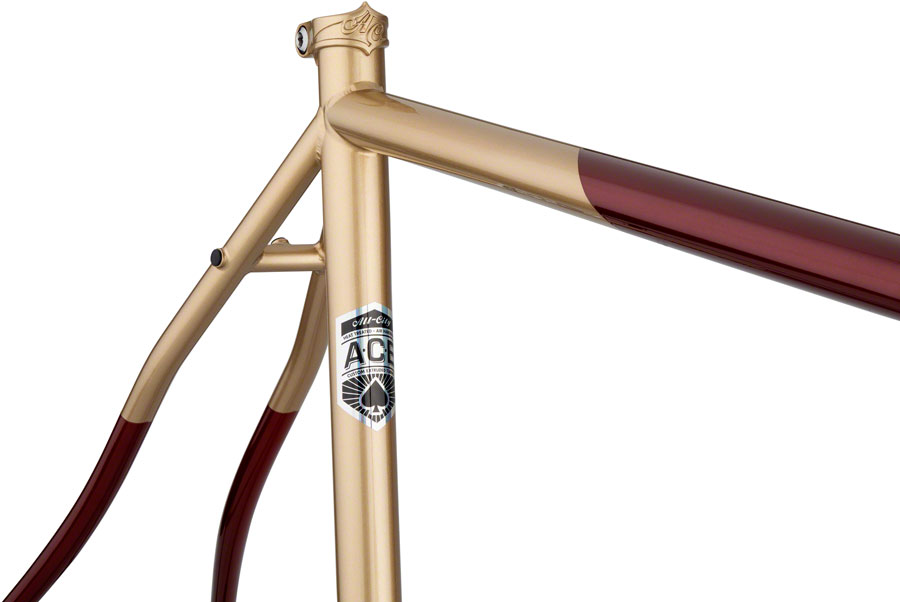 All-City Cosmic Stallion Frameset - 700c, Steel, Currant and Cream - Image 3