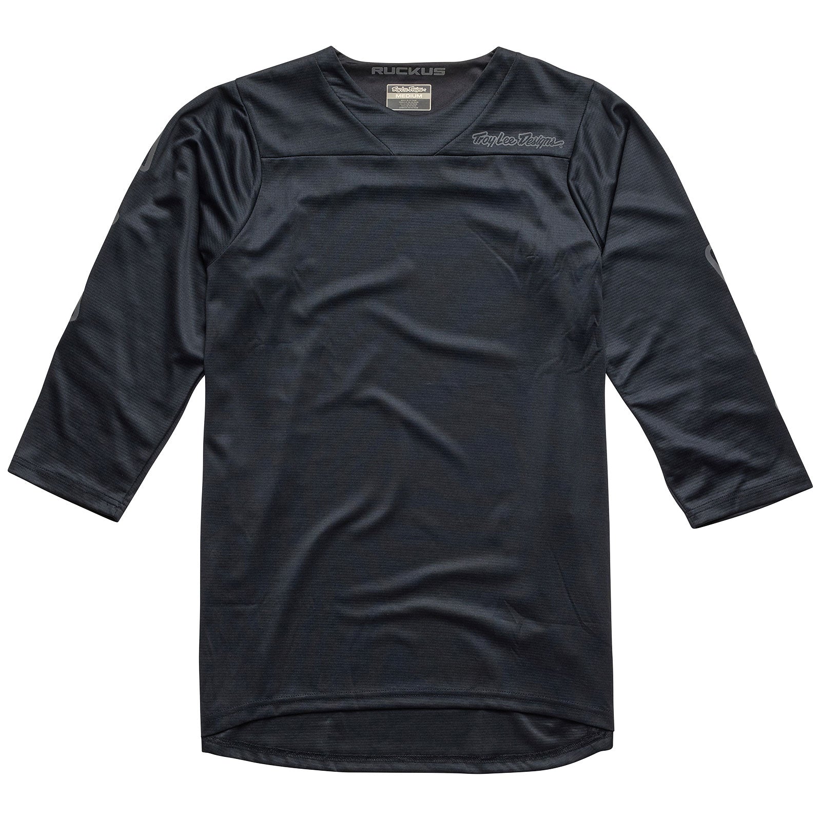 Ruckus 3/4 Jersey Solid Black
