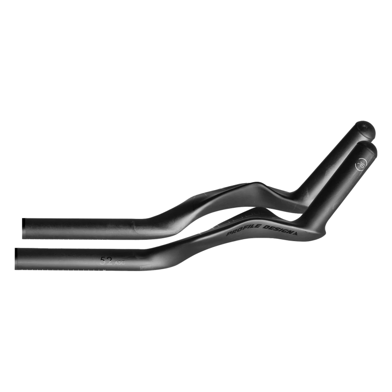 Profile design 52 ASC Aerobar Extensions 22.2 340mm 137mm 52° Black Extensions Carbon