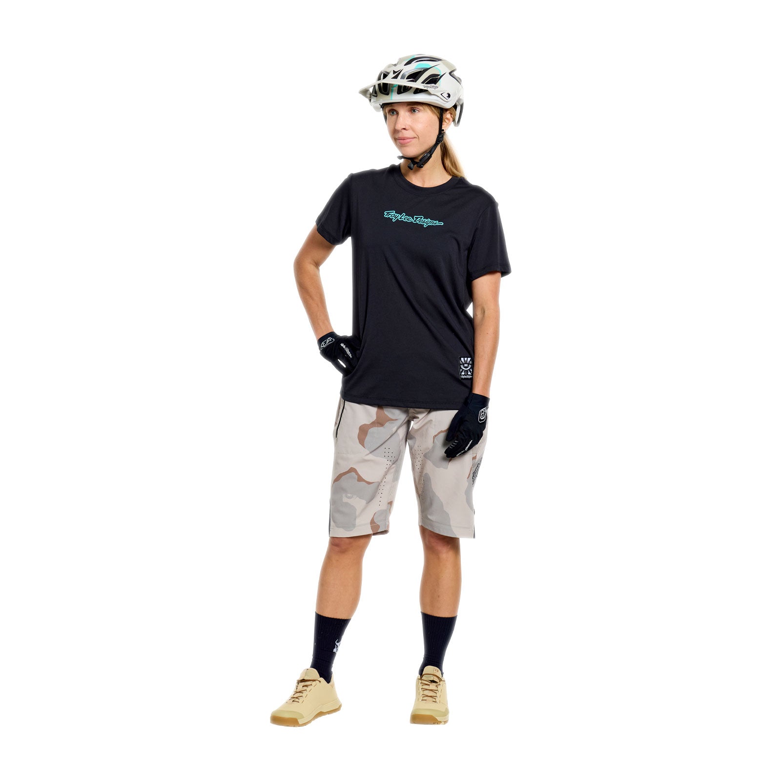 Womens Lilium Ride SS Tee Signature Black - Image 8
